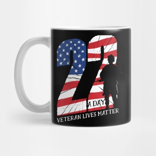 U.S. Navy Veteran 22 A Day Veterans Day Honoring all who served Gift Mug